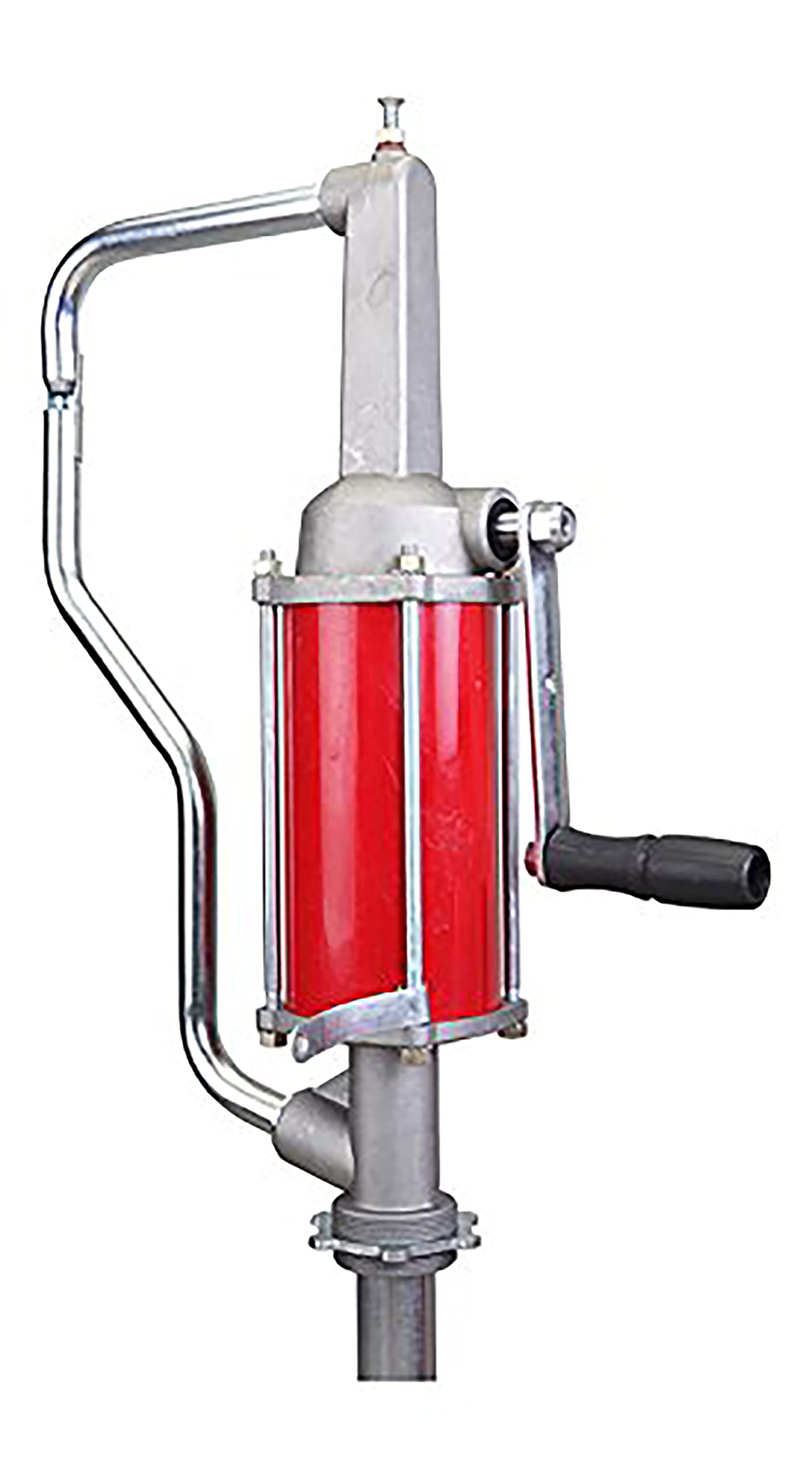 Groz Quart Stroke Drum Pump | Works with 15-55 Gallon Drums | Dispenses 1 Quart per Stroke quantity | Built-In 2” Bung Adaptor (44187)