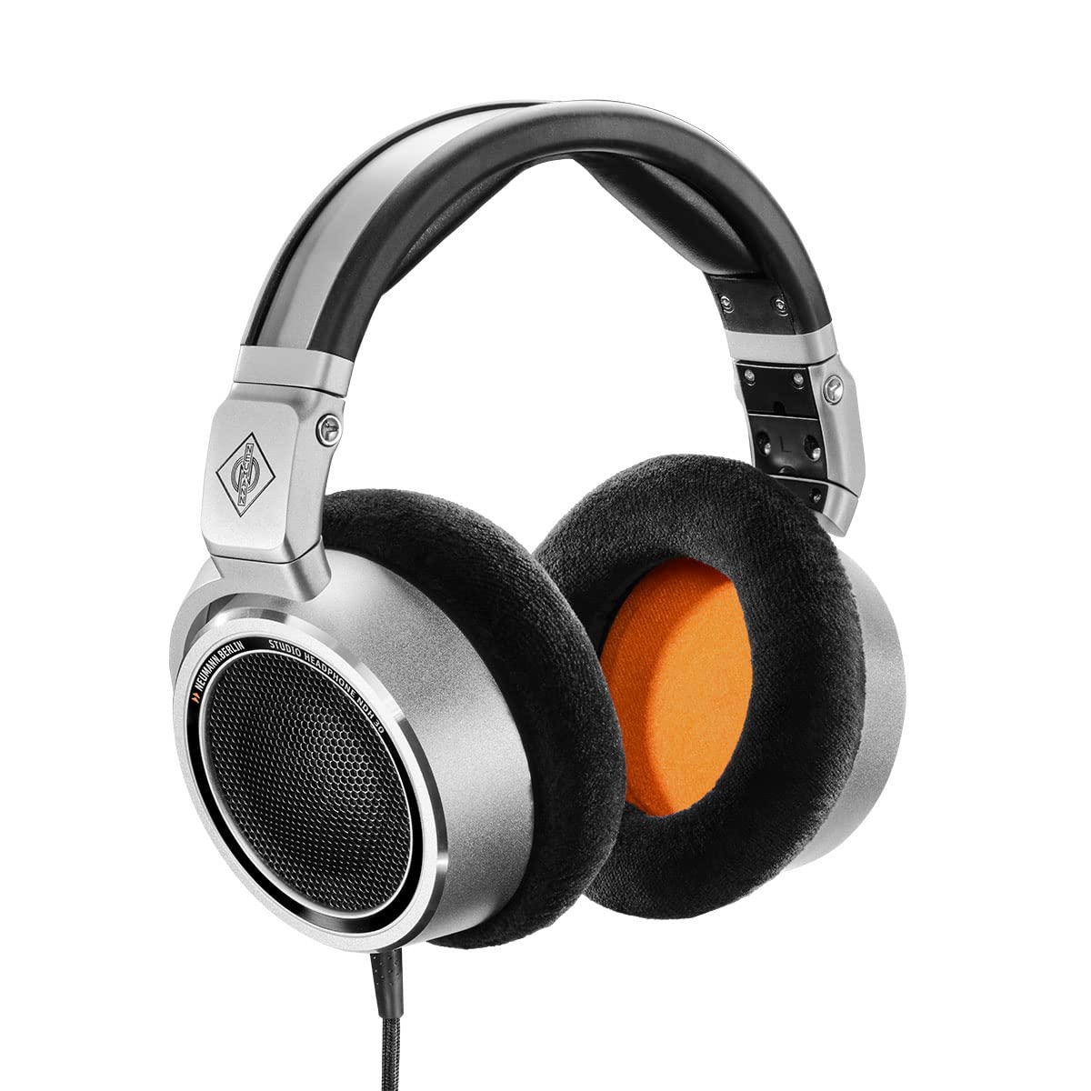 Neumann NDH 30 Dynamic Open-Back Headphone for Professional Mixing, Mastering, Twitch, YouTube, Podcast, Production, High Definition Music Listening, Titanium (509111)