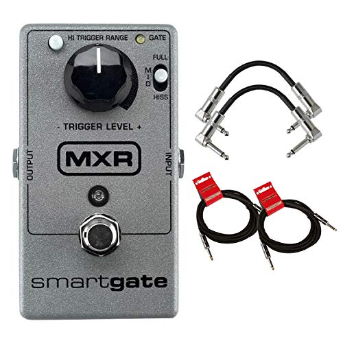 MXR M-135 Smart Gate Noise Gate Pedal with 4 Free Cable...