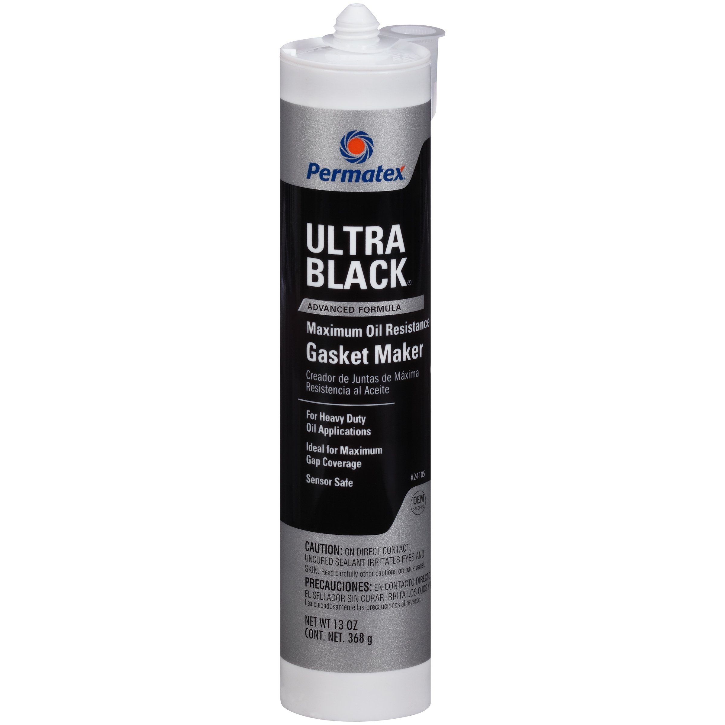 Permatex 24105-12PK Ultra Black Maximum Oil Resistance RTV Silicone Gasket Maker, 13 oz. (Pack of 12)