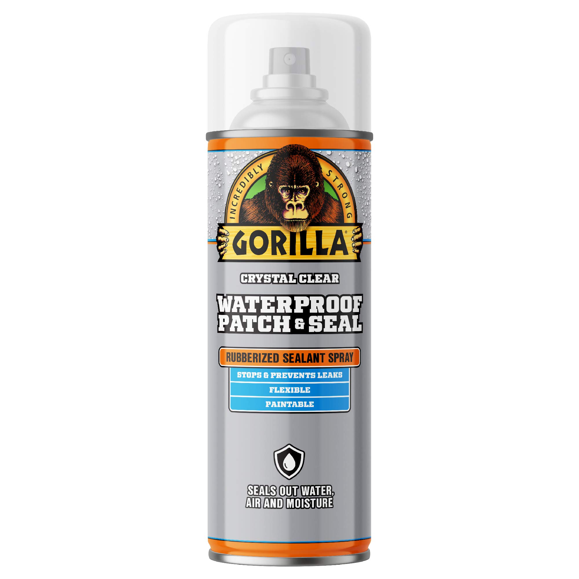 Gorilla Waterproof Patch & Seal Spray, Clear, 14 Ounces, 1 Pack