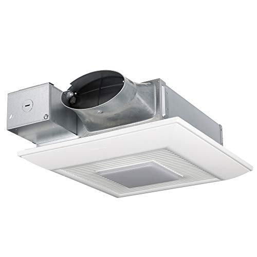 Panasonic FV-0510VSL1 WhisperValue DC Ventilation Fan/Light with Pick-A-Flow Speed Selector, Low Profile, Extremely Quiet, Long Lasting, Easy to Install, Code Compliant, Energy Star Certified, White