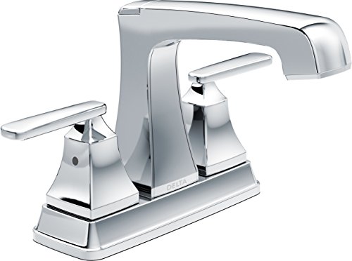 Delta Faucet Ashlyn Centerset Bathroom Faucet Chrome, Bathroom Sink Faucet, Diamond Seal Technology, Metal Drain Assembly, Chrome 2564-MPU-DST