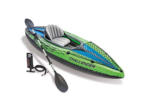 Intex Challenger Kayak, Inflatable Kayak Set with Alumi...