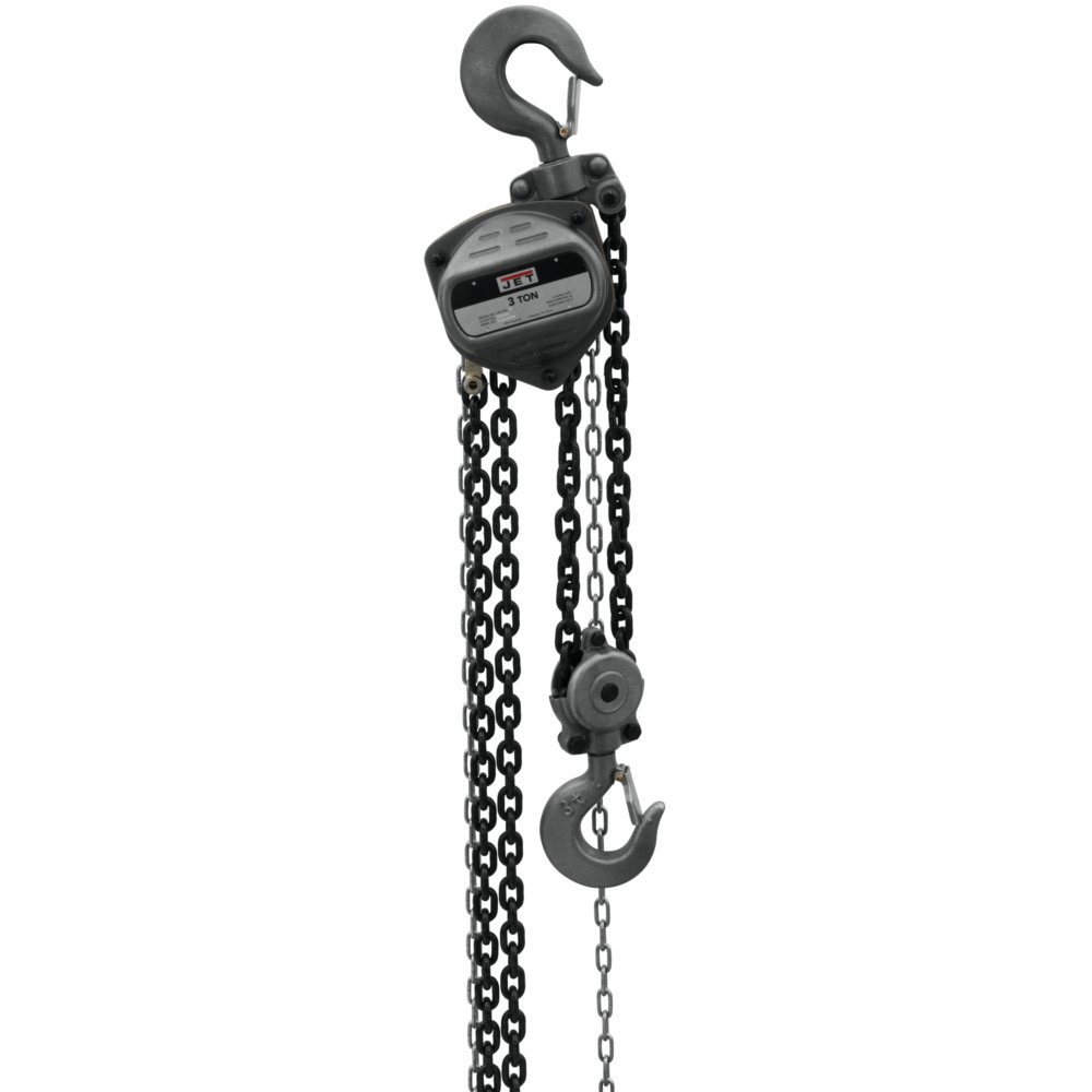 JET S90-300-15, 3-Ton Hand Chain Hoist with 15' Lift (101941)