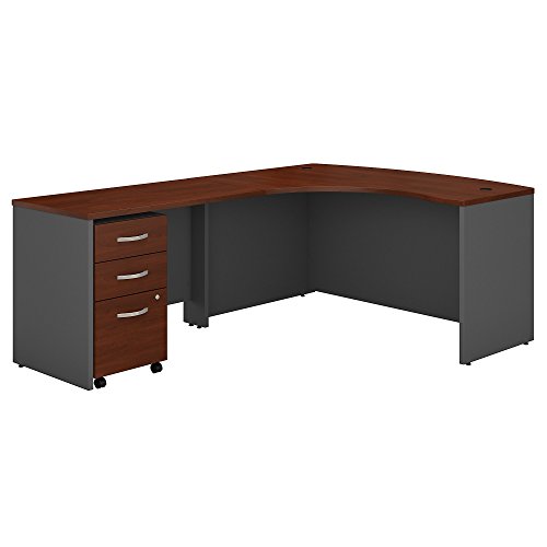Bush Business Furniture SRC007AULSU Series C Left Handed L Shaped Desk with Mobile File Cabinet