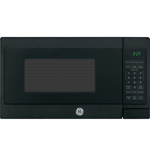 GE Countertop Microwave Oven | Includes Optional Hanging Kit | 0.7 Cubic Feet Capacity, 700 Watts | Kitchen Essentials for the Countertop | Black