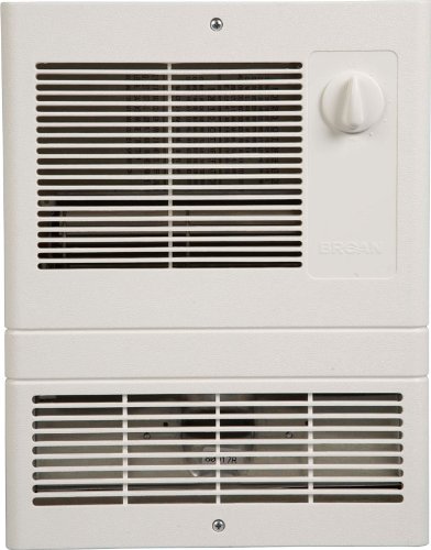 Broan-NuTone -NuTone 9810WH High Capacity Wall Heater, White Grille, 1000-Watts, 120/240V