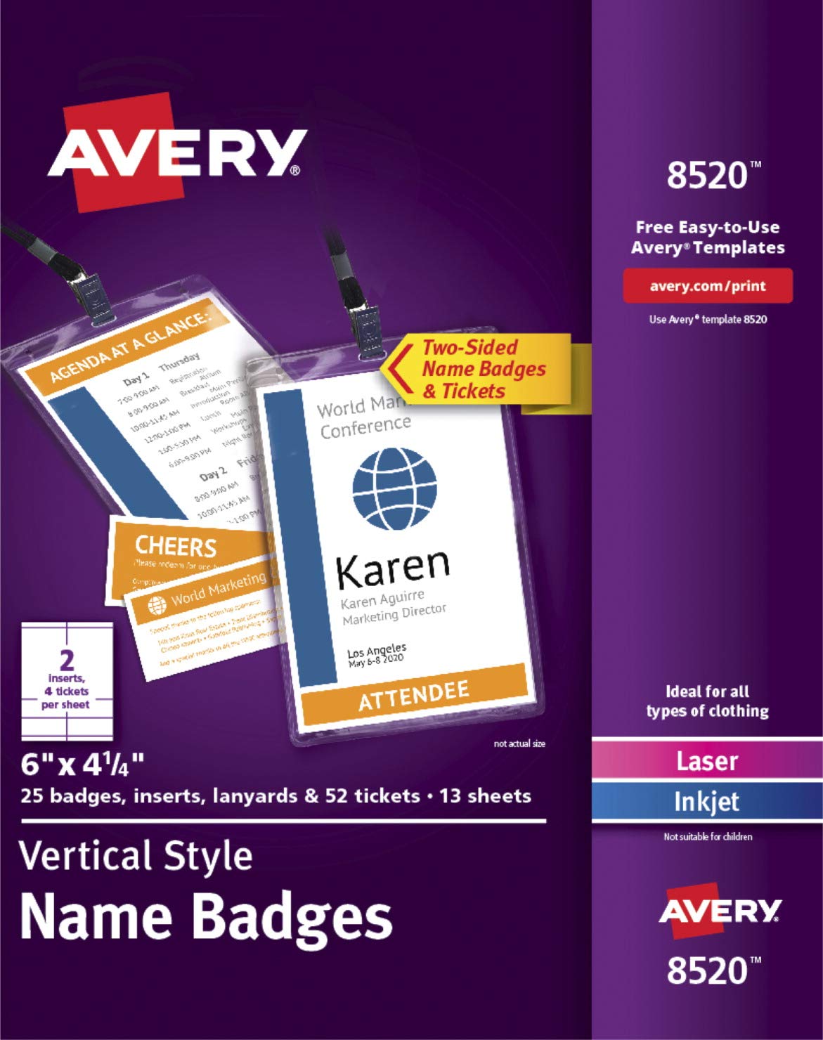 Avery Customizable Name Badges