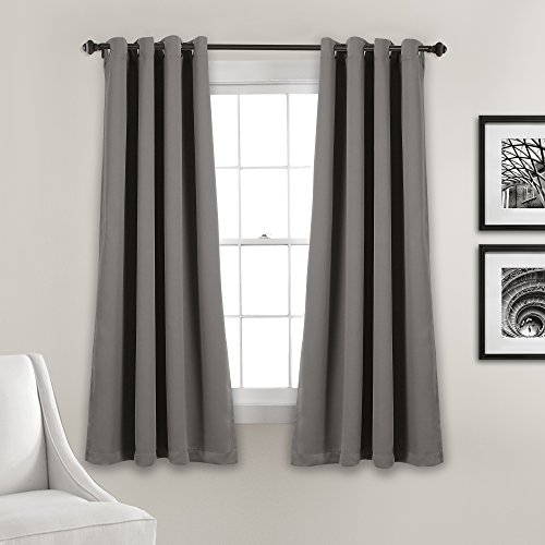 Lush Decor Insulated Grommet Blackout Window Curtain Pa...