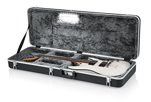 Gator Deluxe ABS Molded Case for Electric Guitars with Internal LED Lighting (GC-ELECTRIC-LED)