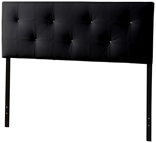 Baxton Studio Wholesale Interiors Dalini Headboard with Faux Crystal Buttons