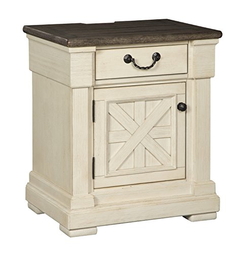 Ashley Casual Wood Night Stand In Two-Tone Finish B647-...
