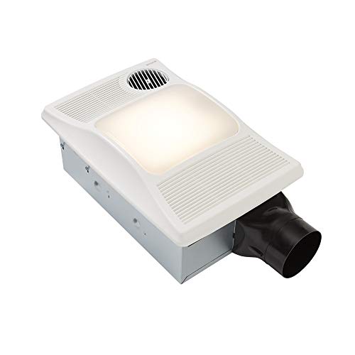 Broan-NuTone -NuTone 100HL Directionally-Adjustable Bathroom Heater, Fan, and Light Combo, 2.0 Sones, 100 CFM, White