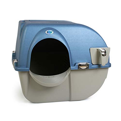 Omega Paw Roll 'n Clean Plastic Indoor Outdoor Automatic Self Cleaning Litter Box, Generation 5