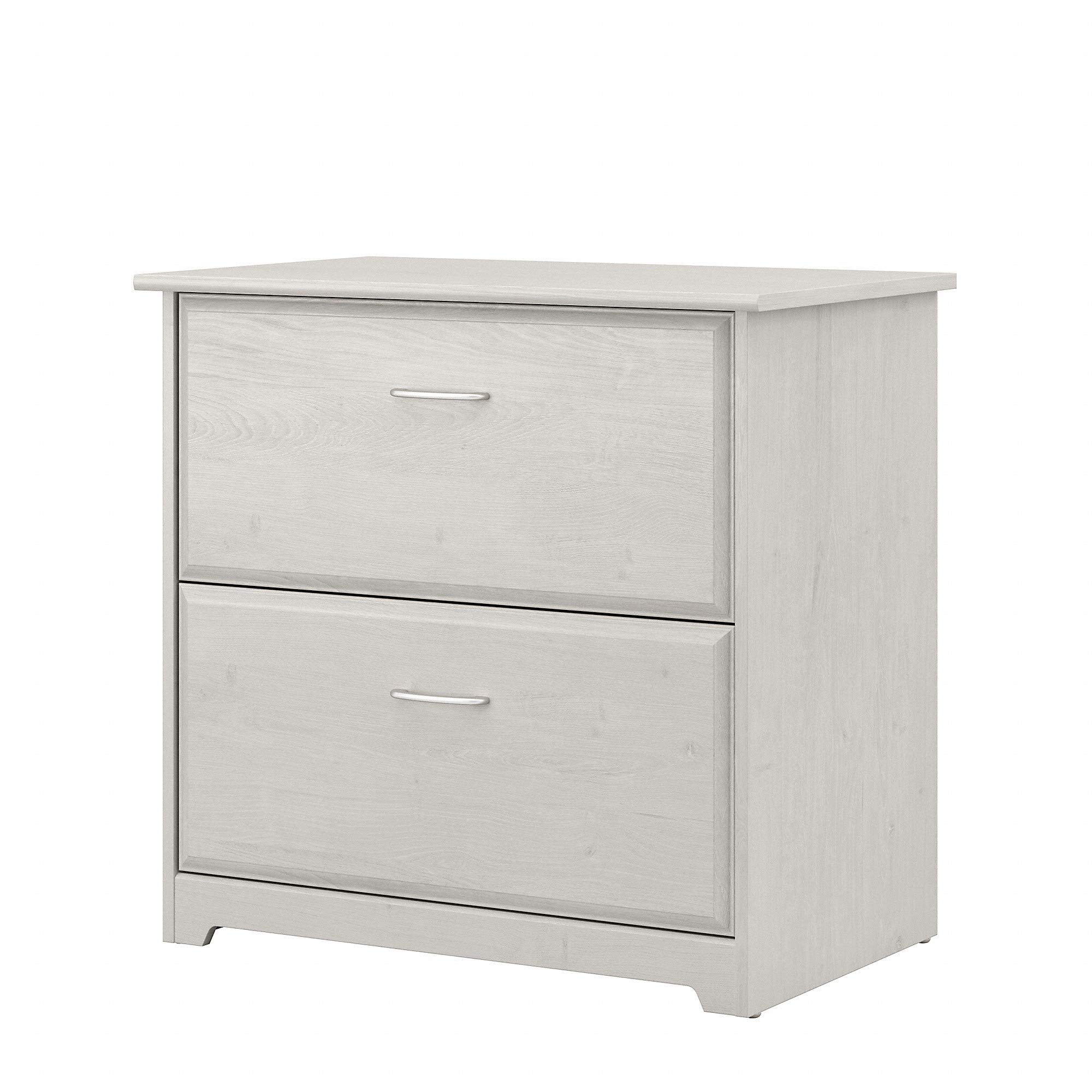 Bush Furniture Cabot 2 Drawer Lateral File Cabinet, Linen White Oak