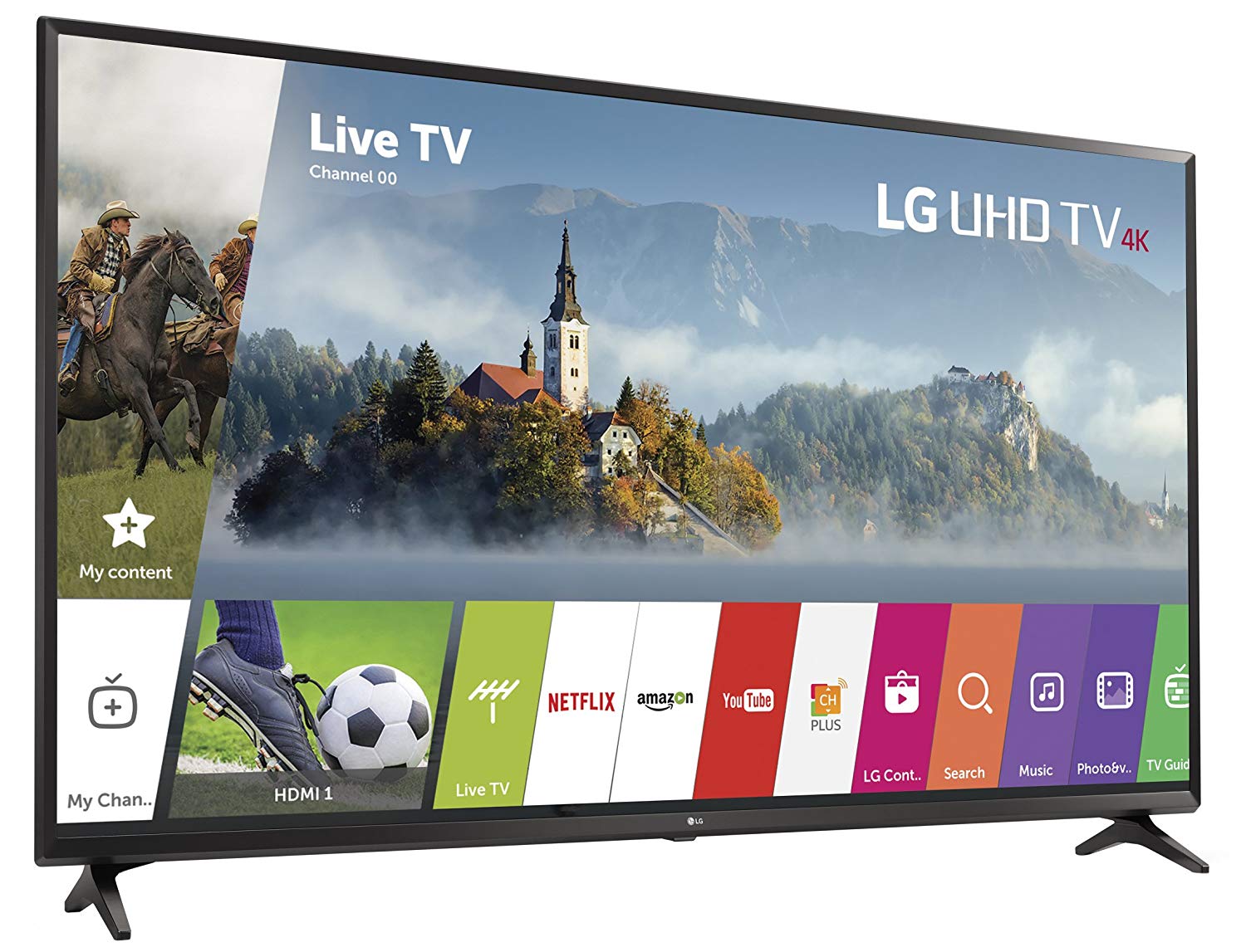 LG Electronics 65UJ6300 65-Inch 4K Ultra HD Smart LED TV (2017 Model)