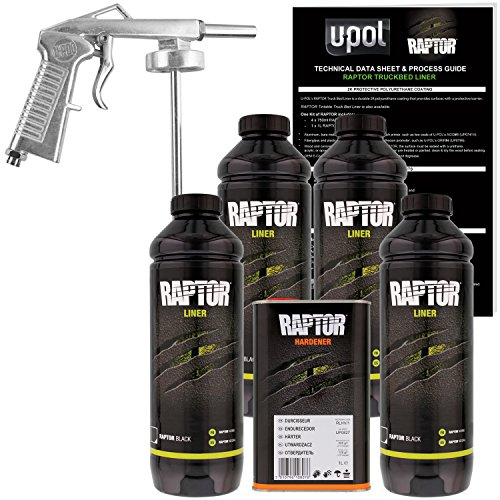 U-Pol Raptor Black Urethane Spray-On Truck Bed Liner Ki...