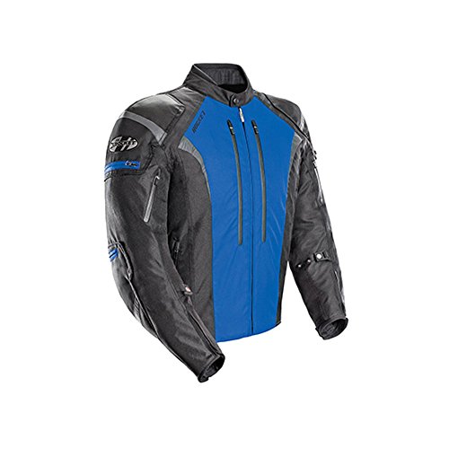 Joe Rocket Atomic 5.0 Men's Textile On-Road Motorcycle Jacket - Black/Blue / X-Large