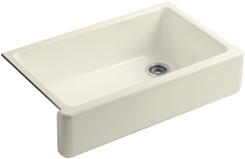 KOHLER haven Self-Trimming Tall Apron-Front 35-11/16-inch by 21-9/16-inch Under-mount Single Bowl Kitchen Sink