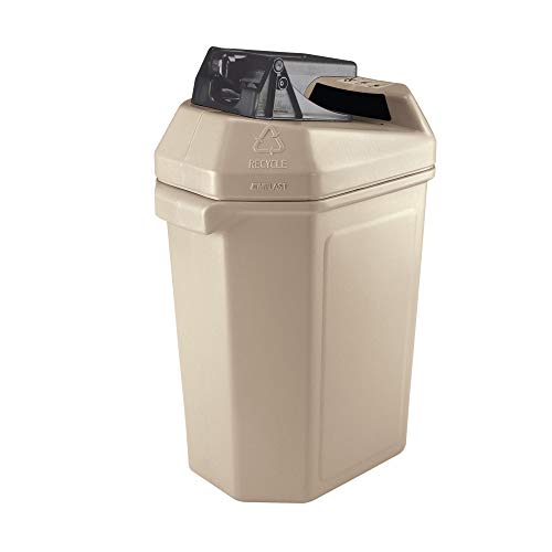 Commercial Zone 745102 CanPactor 30-Gallon Recycling Container with Can Crusher