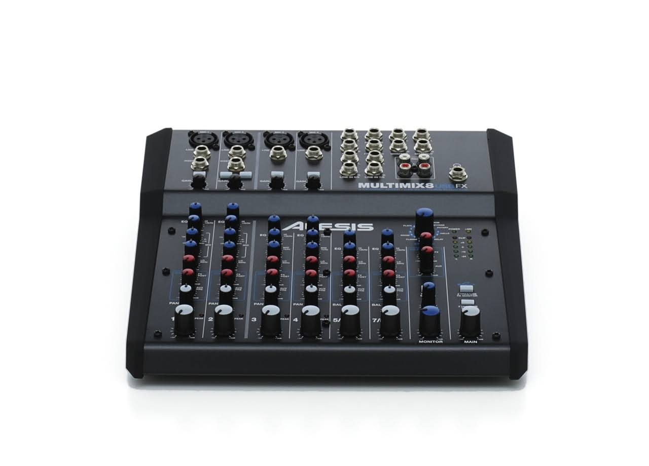 Alesis MultiMix 8 USB FX | 8-Channel Mixer with Effects & USB Audio Interface