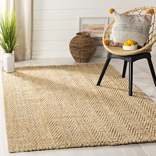 Safavieh Natural Fiber Collection NF263A Hand-woven Jute Area Rug, 9' x 12'