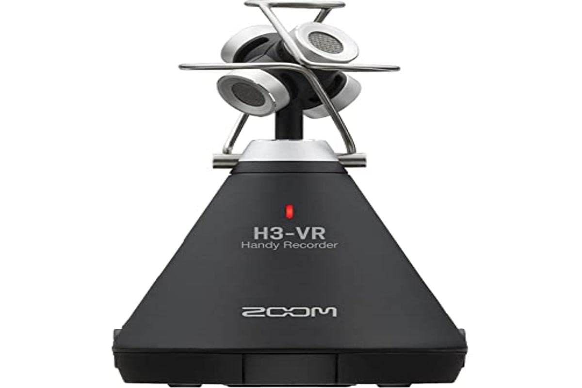 Zoom H3-VR 360° Audio Recorder, Records Ambisonics, Binaural, and Stereo, Battery Powered, Records to SD Card, Wireless Control, for VR & Surround Sound Video, Music, and Streaming