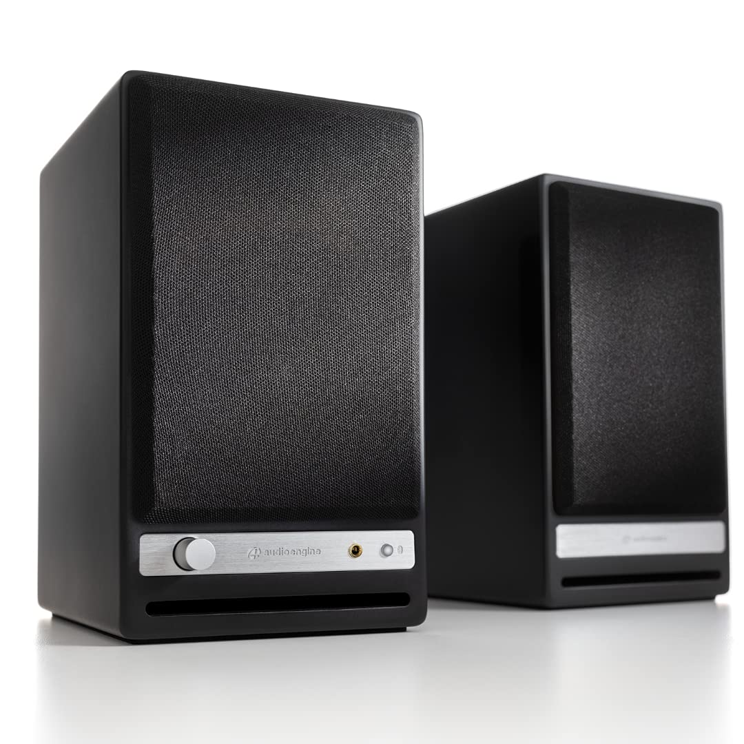 Audioengine HD3 Wireless Speaker | Desktop Monitor Speakers | Home Music System aptX HD Bluetooth, 60W Powered Bookshelf Stereo Speakers, AUX Audio, USB, RCA Inputs/Outputs, 24-bit DAC