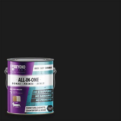 Beyond Paint Furniture, Cabinets and More All-in-One Refinishing Paint Gallon, Licorice
