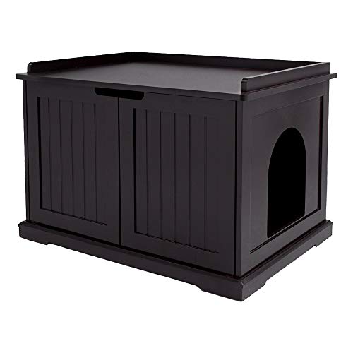 unipaws Designer Cat Washroom Storage Bench, Litter Box...