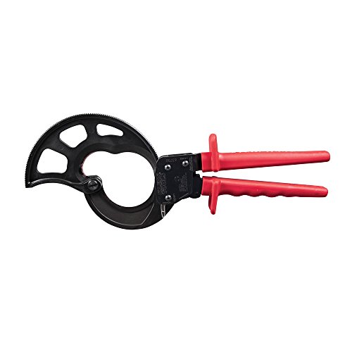 Klein Tools Tools 63750 Cable Cutters, Ratcheting Cable Cutter Cuts Up to 1000 MCM, Great for Cable Preparation
