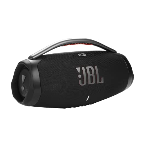 JBL Boombox 3 - Portable Bluetooth Speaker, Powerful Sound and Monstrous bass, IPX7 Waterproof, 24 Hours of Playtime, powerbank,  PartyBoost for Speaker Pairing, and eco-Friendly Packaging (Black)