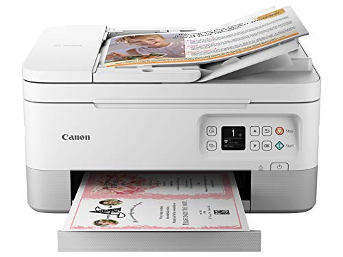 Canon TR7020 All-In-One Wireless Printer For Home Use, White