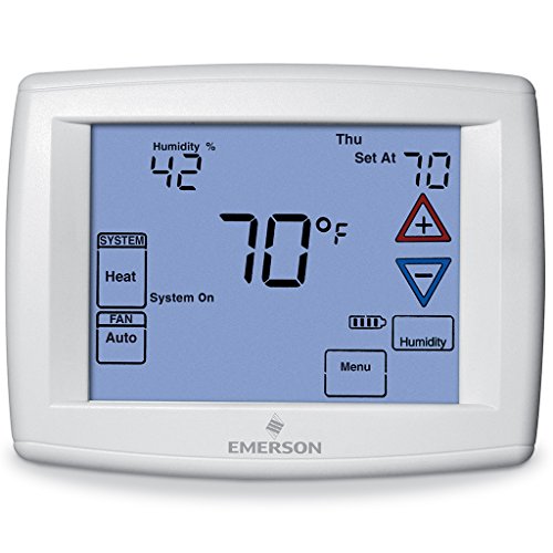 White-Rodgers Emerson 1F95-1291 7-Day Touchscreen Thermostat with Humidity Control