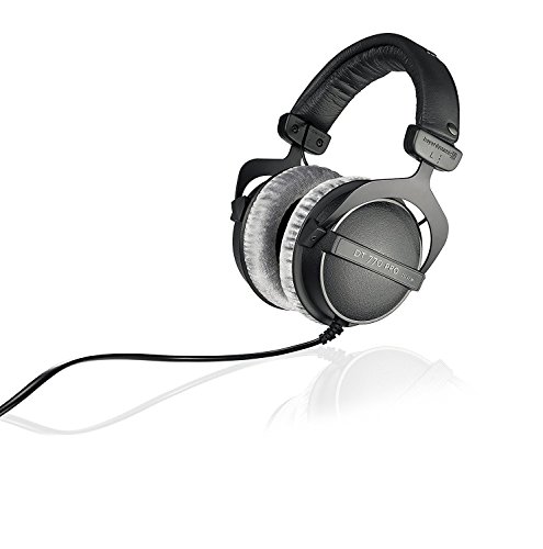 BeyerDynamic DT 770 PRO 250 Ohm Over-Ear Studio Headphones in Black. Closed Construction, Wired for Studio use, Ideal for Mixing in The Studio