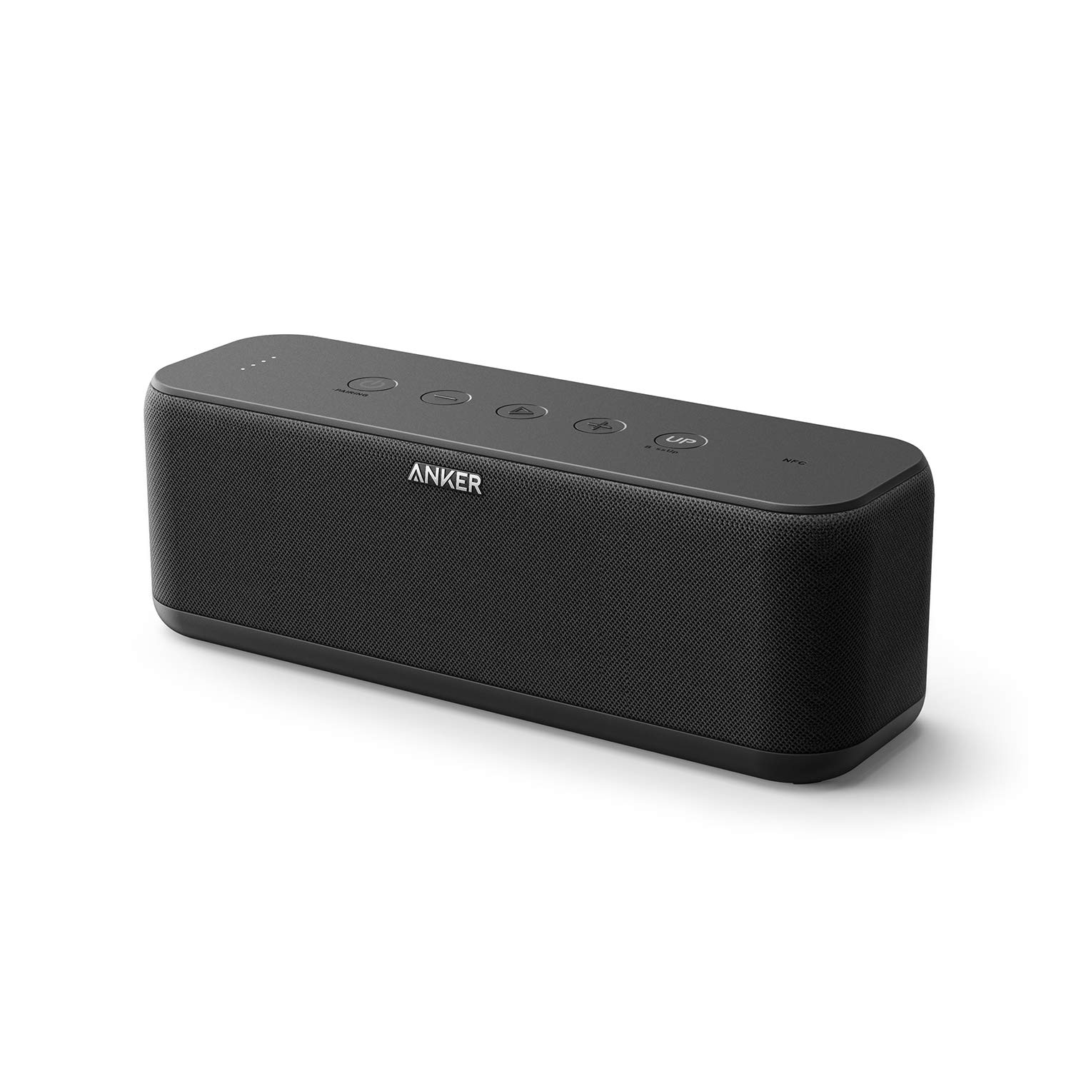 Anker Upgraded,  Soundcore Boost Bluetooth Speaker with Well-Balanced Sound, BassUp, 12H Playtime, USB-C, IPX7 Waterproof, Wireless Speaker with Customizable EQ via App, Wireless Stereo Pairing