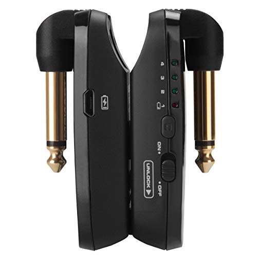 NUX B-2 Wireless Guitar System 2.4GHz Rechargeable 4 Channels Wireless Audio Transmitter Receiver 4ms Latency
