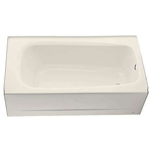 American Standard 2461002.222 Cambridge Apron-Front Americast Soaking Bathtub Right Hand Drain, 5 ft x 32 in, Linen