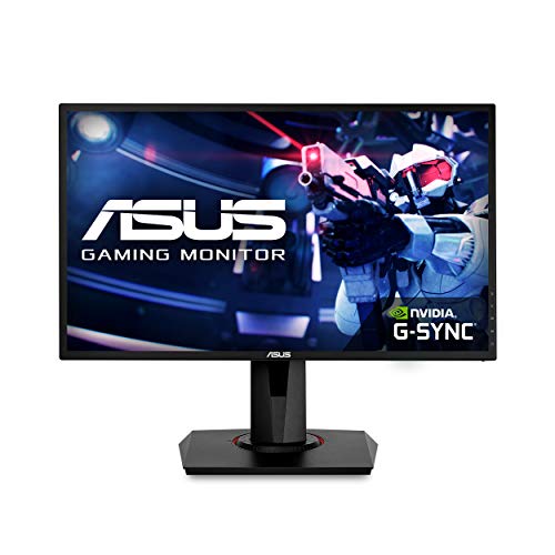 Asus VG248QG 24? Gaming Monitor, 1080P Full HD, 165Hz (Supports 144Hz), G-SYNC Compatible, 0.5ms, Extreme Low Motion Blur, Eye Care, DisplayPort HDMI DVI,Black