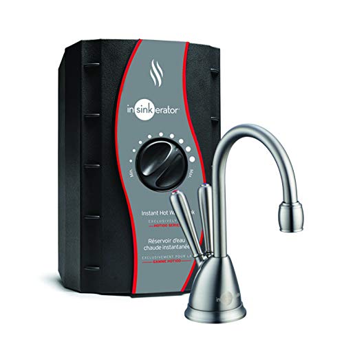 InSinkErator View Instant Hot & Cold Water Dispenser - Faucet & Tank, Satin Nickel, HC-View-SN