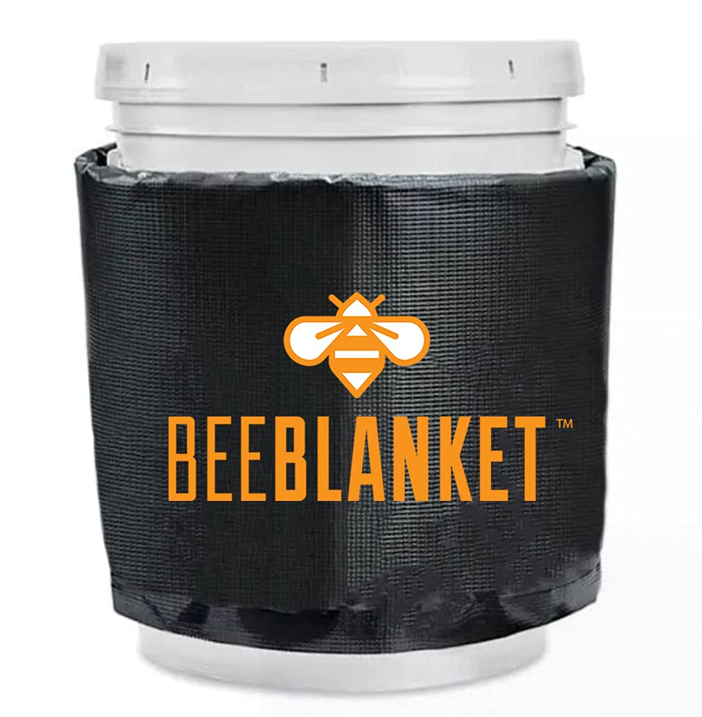 Powerblanket BB05GV Bee Blanket Honey Heater, 5 gal Pail Heater with Cutout for Gate Valve, Charcoal Gray
