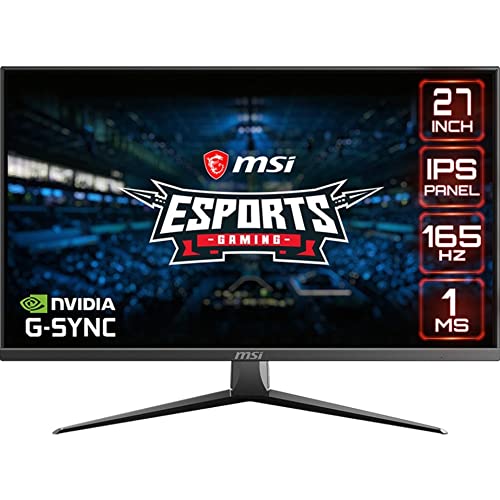 MSI FHD IPS Gaming G-Sync Compatible HDR Ready 1ms 1920 x 1080 165Hz Refresh Rate 27