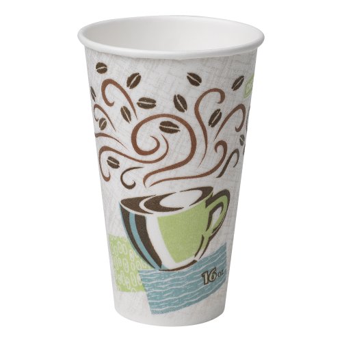 Georgia-Pacific Dixie PerfecTouch 16 oz. Insulated Paper Hot Coffee Cup by GP PRO (), Coffee Haze, 5356CD, 1,000 Count (50 Cups Per Sleeve, 20 Sleeves Per Case)