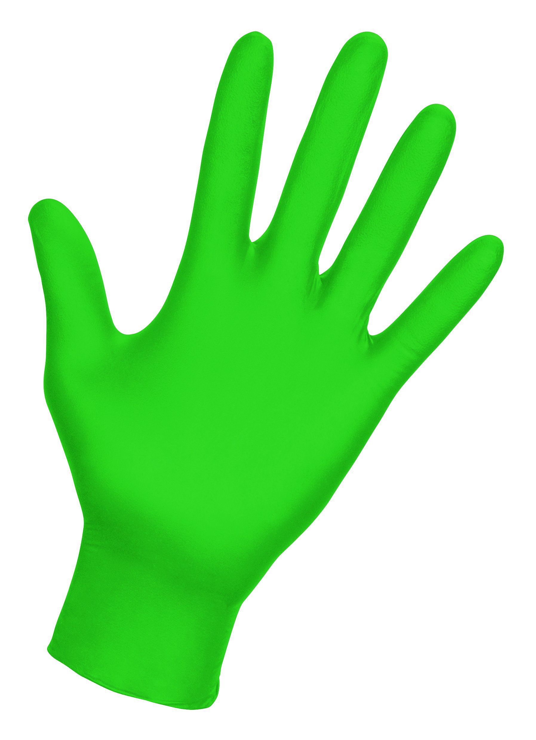 SAS Safety RAVEN HiViz Neon Green Nitrile Gloves (formerly Derma VUE)