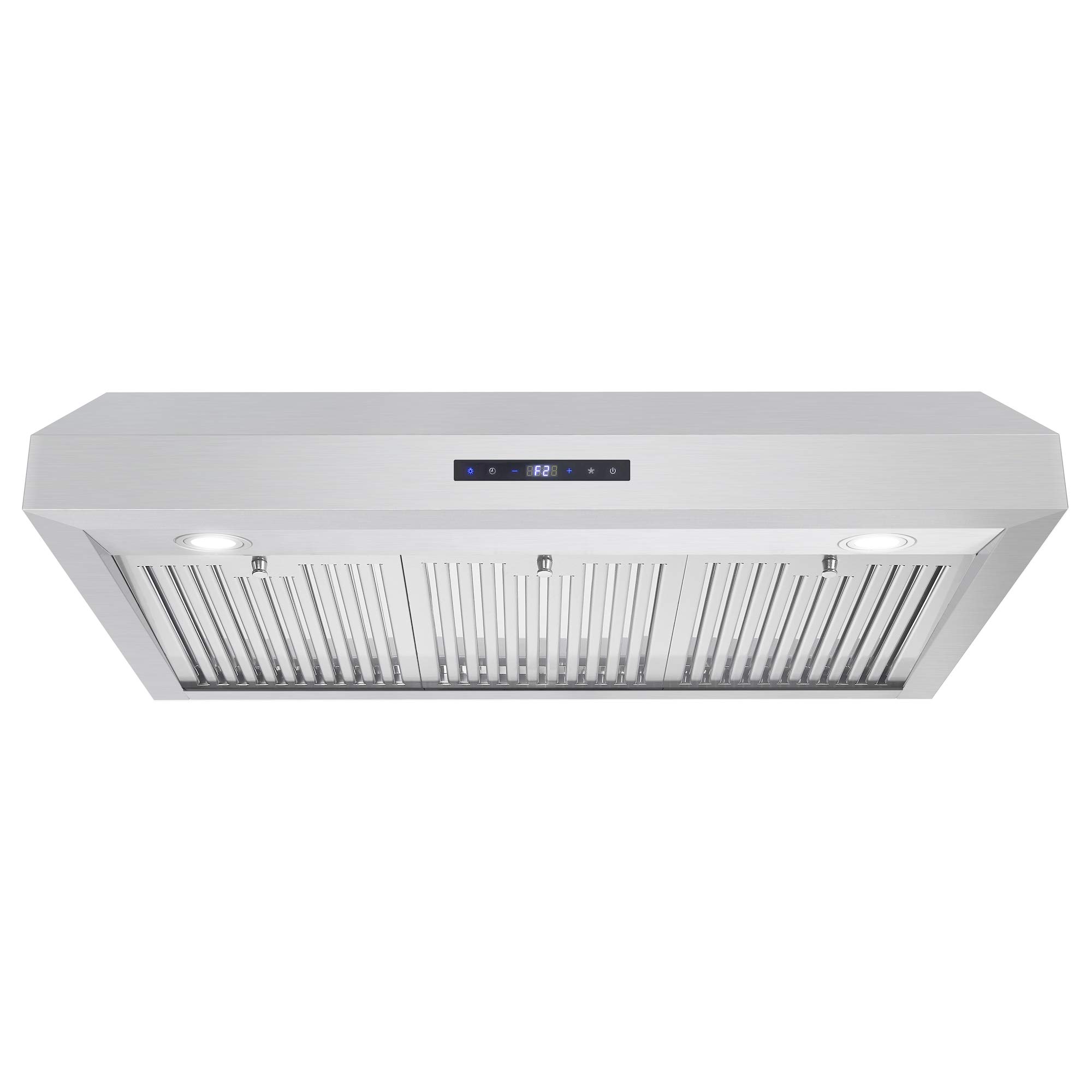 Cosmo UMC36 36 in. Ducted Under Cabinet Stainless Steel Range Hood with LED Light, 380 CFM, Permanent Filter, 36 inch