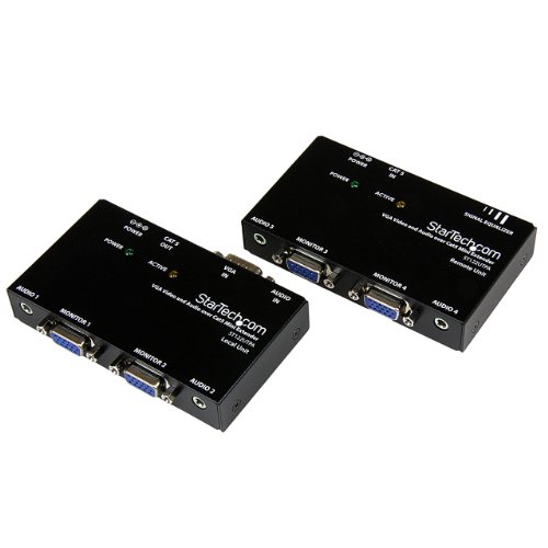 StarTech VGA Video Extender Over Cat5 ST121 Series - Up to 500 feet - 150m - VGA Over Cat 5 Extender - 2 Local and 2 Remote