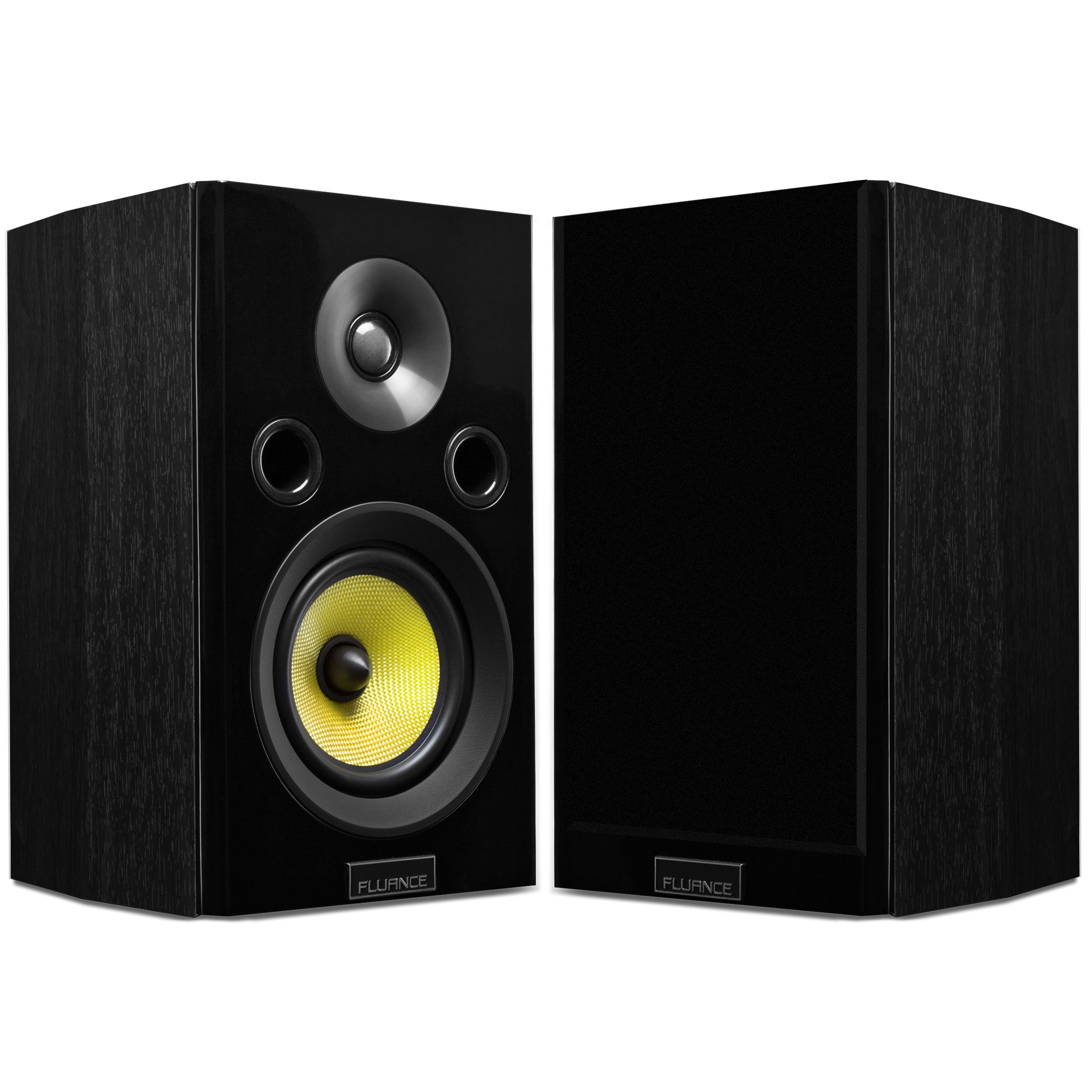 Fluance Signature Series HiFi Two-Way Bookshelf Surround Sound Speakers for Home Theater and Music Systems