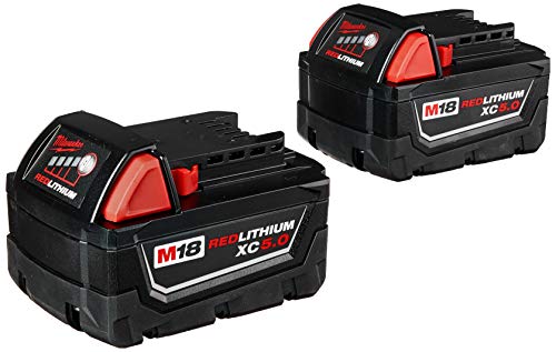 Milwaukee 48-11-1852 M18 REDLITHIUM XC 5.0 Ah Extended Capacity Battery (2 pack)