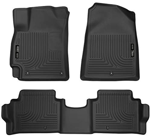 Husky Liners 98871 Black Weatherbeater Front & 2nd Seat Floor Liners Fits 2017-2019 Hyundai Elantra